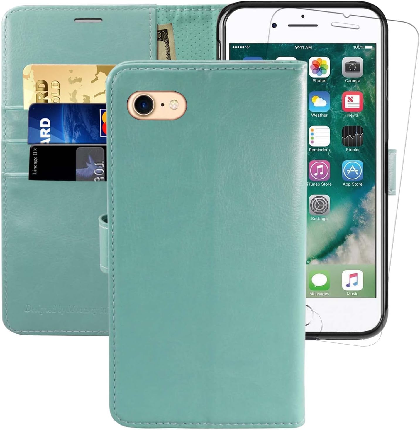 MONASAY iPhone SE 2022/2020 5G Case,iPhone 8 Wallet Case, iPhone 7 Case,4.7-inch...