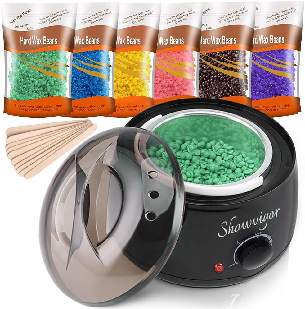 Wax Heater, Waxing Kit Professional Full Kit for Hair Removal Including Wax Warm...