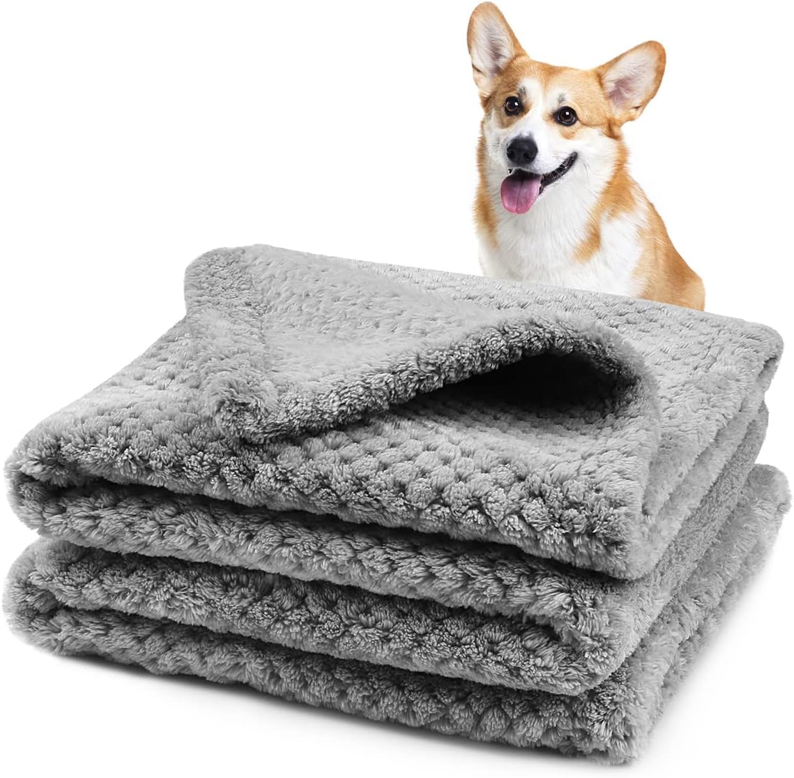 Onarway Dog Blanket Washable Large 100x150cm Puppy Blanket, Fluffy Fleece Pet Bl...