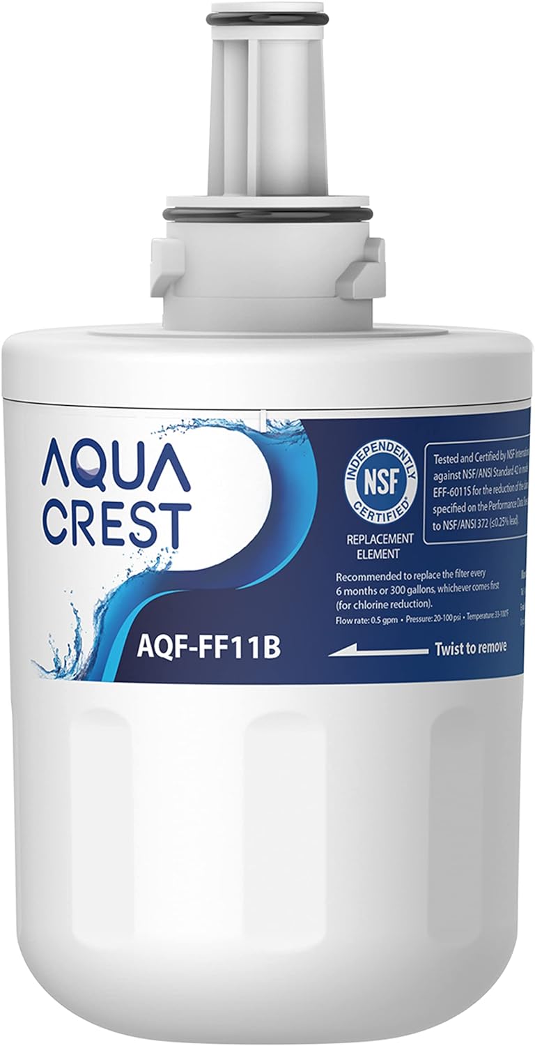 AQUA CREST DA29-00003G Fridge Water Filter, Compatible with Samsung Aqua Pure Pl...