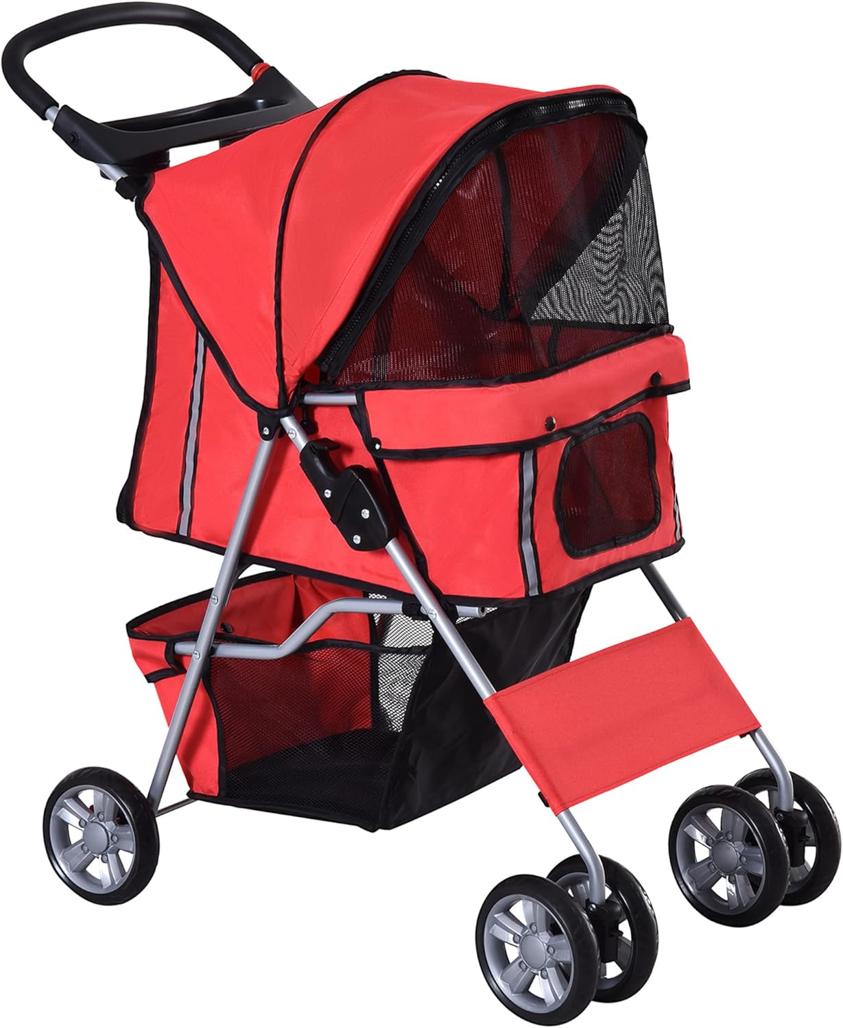 PawHut Pet Stroller for Small Miniature Dogs Cats...