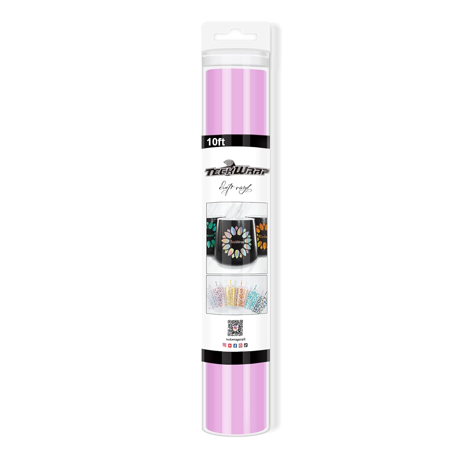 TECKWRAP 001 Vinyl Glossy Permanent Adhesive Vinyl for Craft Decal Projects 12"...