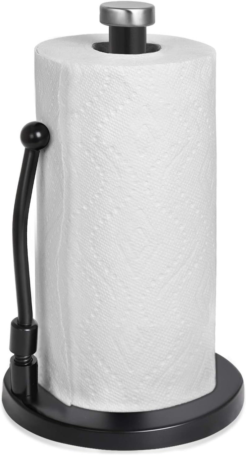 HEETA Upgraded Kitchen Roll Holder with Spring Arm [Delicate& Practical] Stainle...