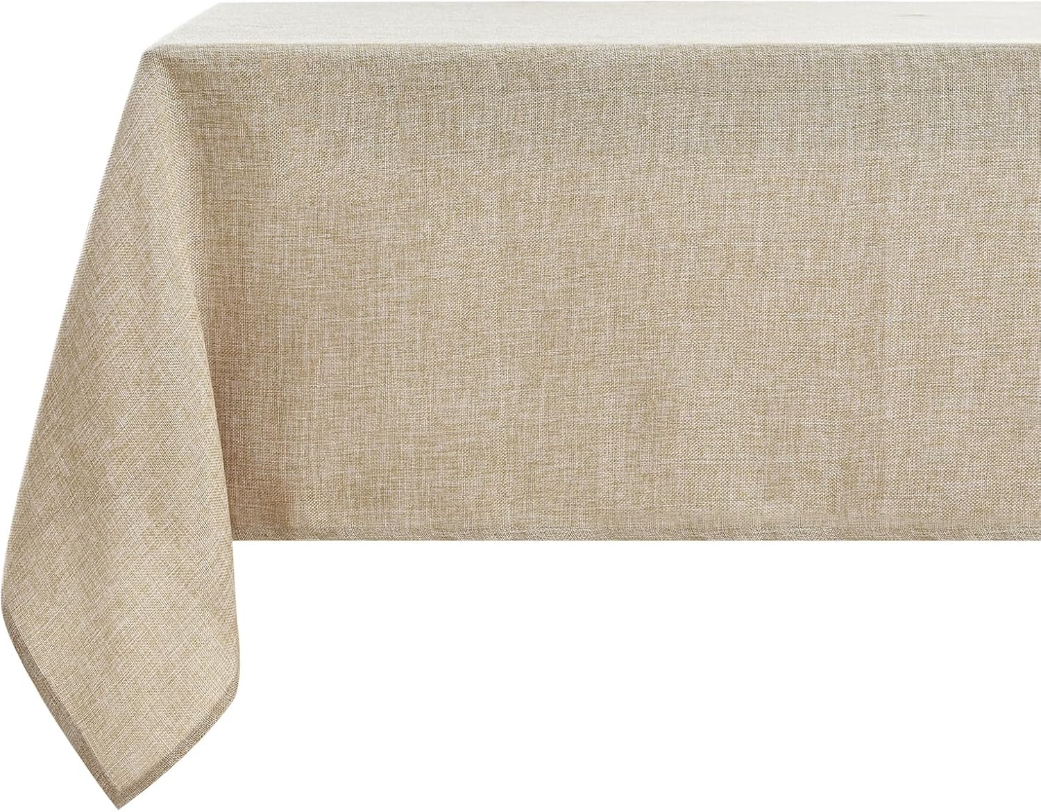 LUOLUO Rectangle Tablecloth Faux Linen 140 x 140cm(55x55in) Table Cover Washable...