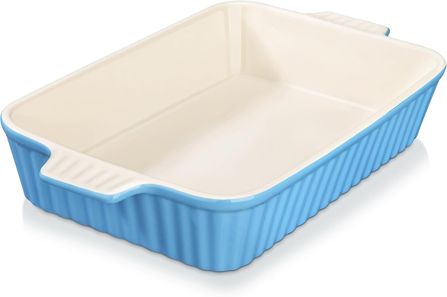 MALACASA Series Bake, 3000ML Ceramic Baking Dish Casserole Dish for Oven, Large...