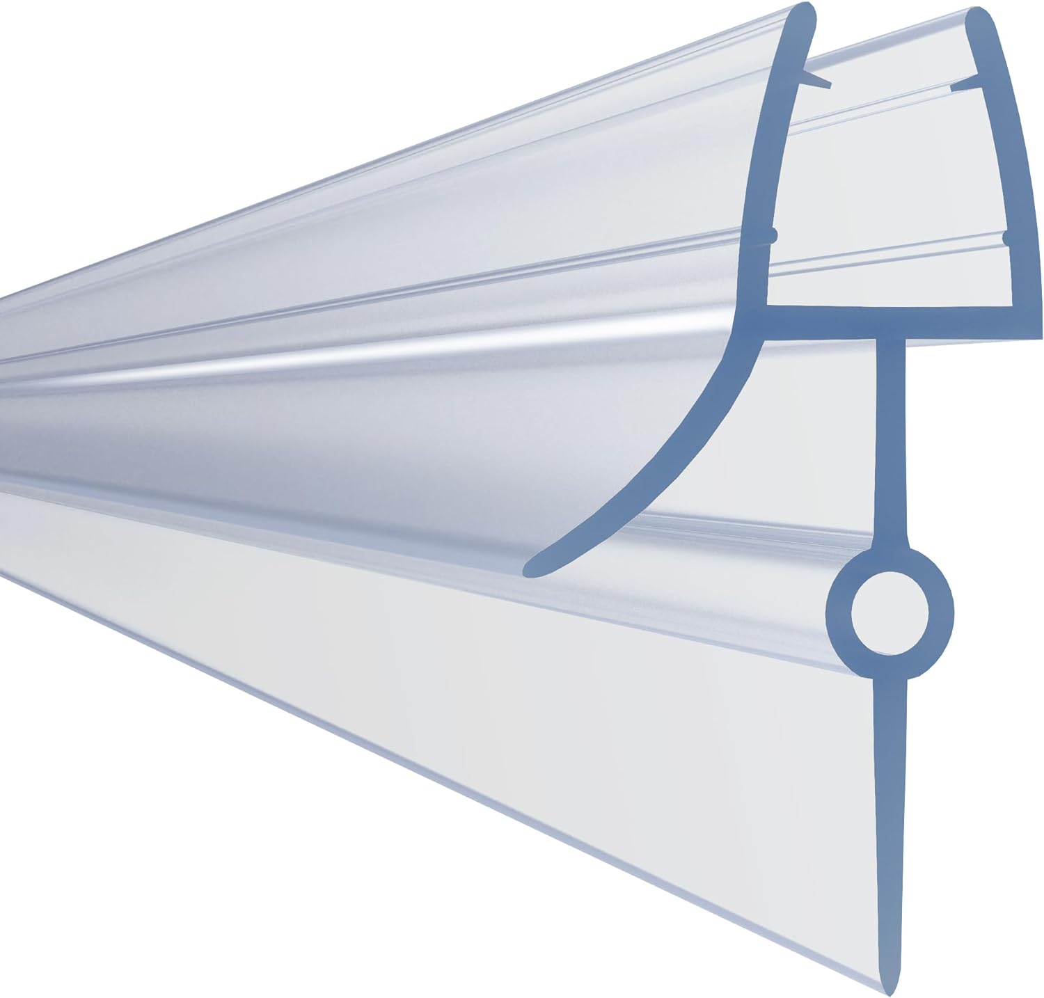 HNNHOME® Bath Shower Screen Door Seal Strip for 6-8 mm Glass Up to 28 mm Gap