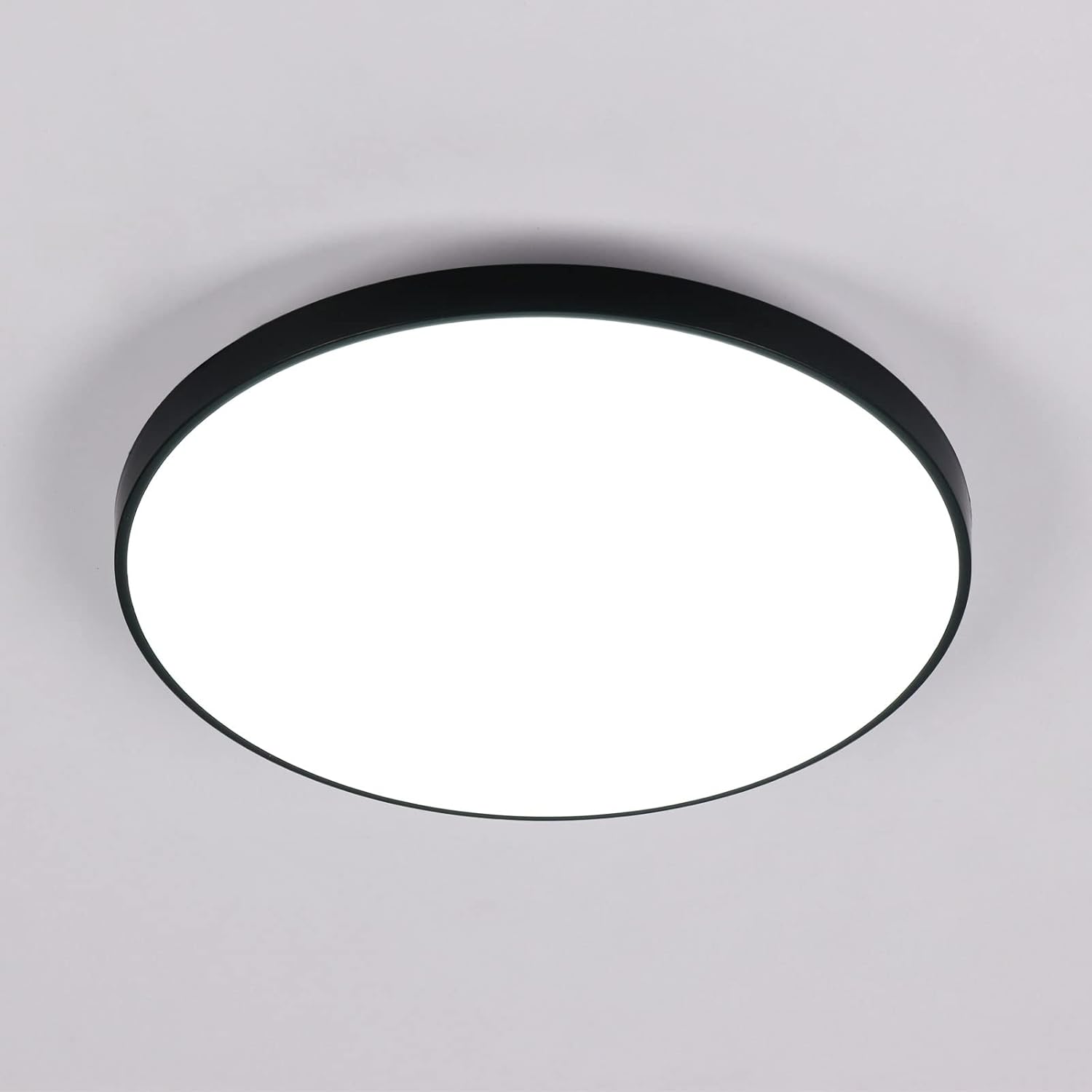LED Ceiling Light, 24W Round Bathroom Ceiling Light, 6500K Cool White, Bright Fl...