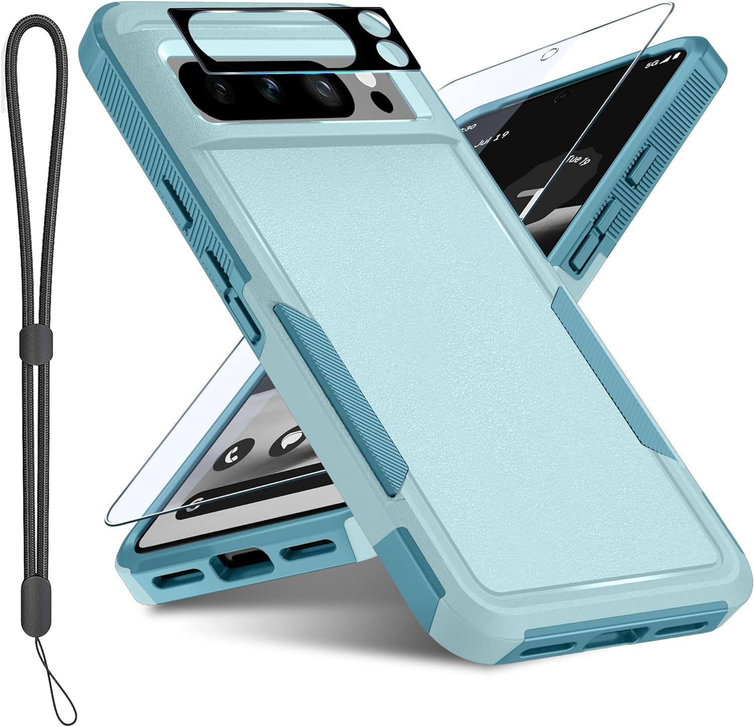 Janmitta for Google Pixel 8 Pro Case with Screen Protector+Camera Lens Protector...