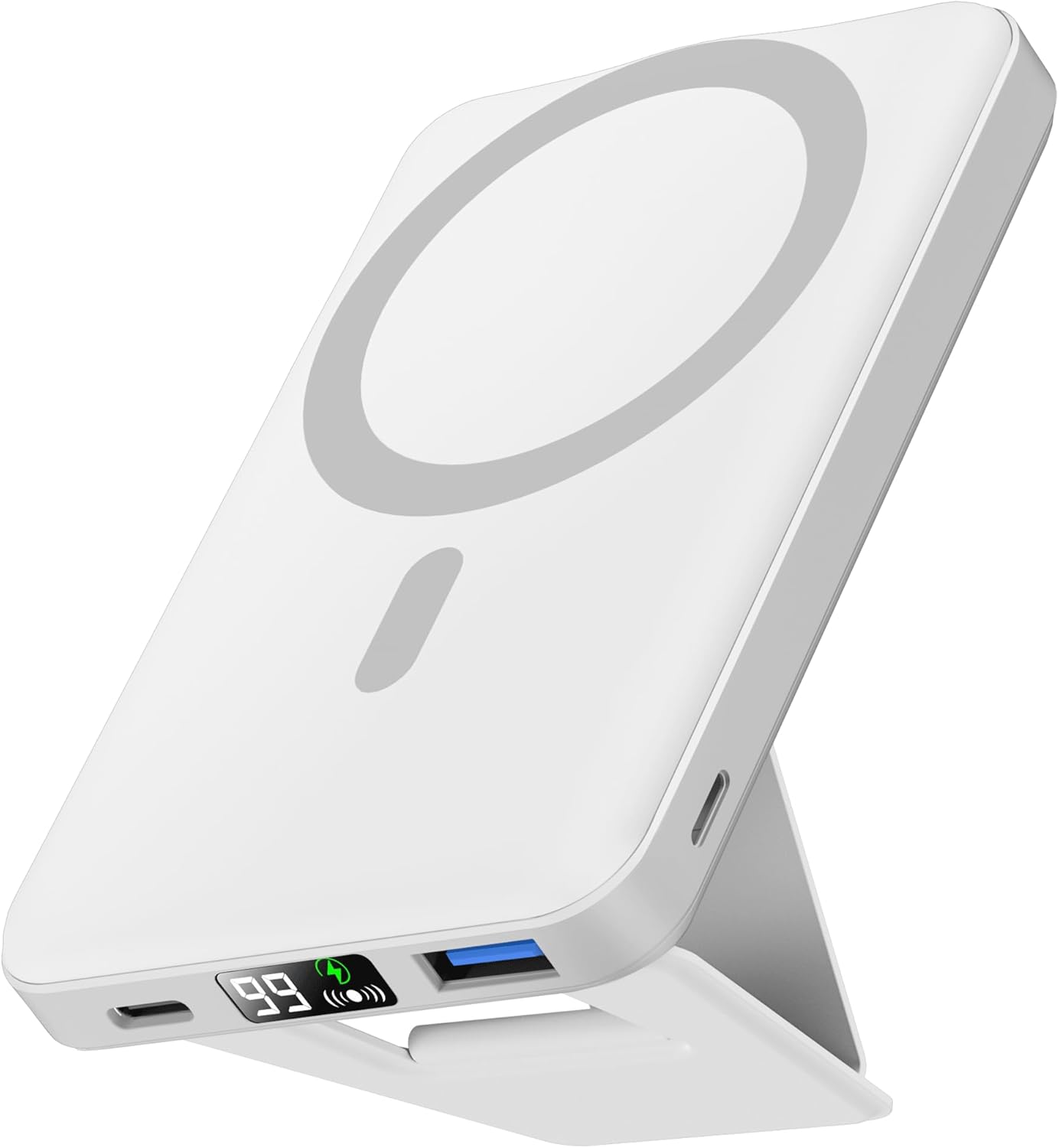 podoru Wireless Portable Charger, Foldable Magnetic 10000mAh Power Bank 15W Fast...
