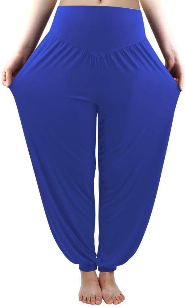iniber Harem Pants Trousers for Women UK Breathable Full Length Stretch Casual P...
