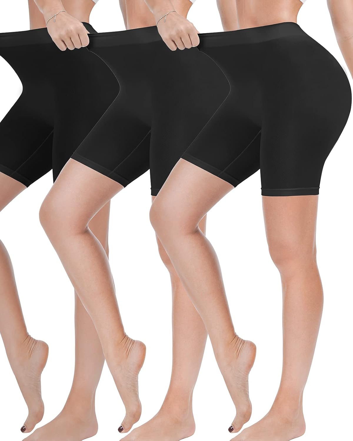 Reamphy Anti Chafing Shorts Women, 3 Pack Womens Slip Shorts for Under Dresses a...