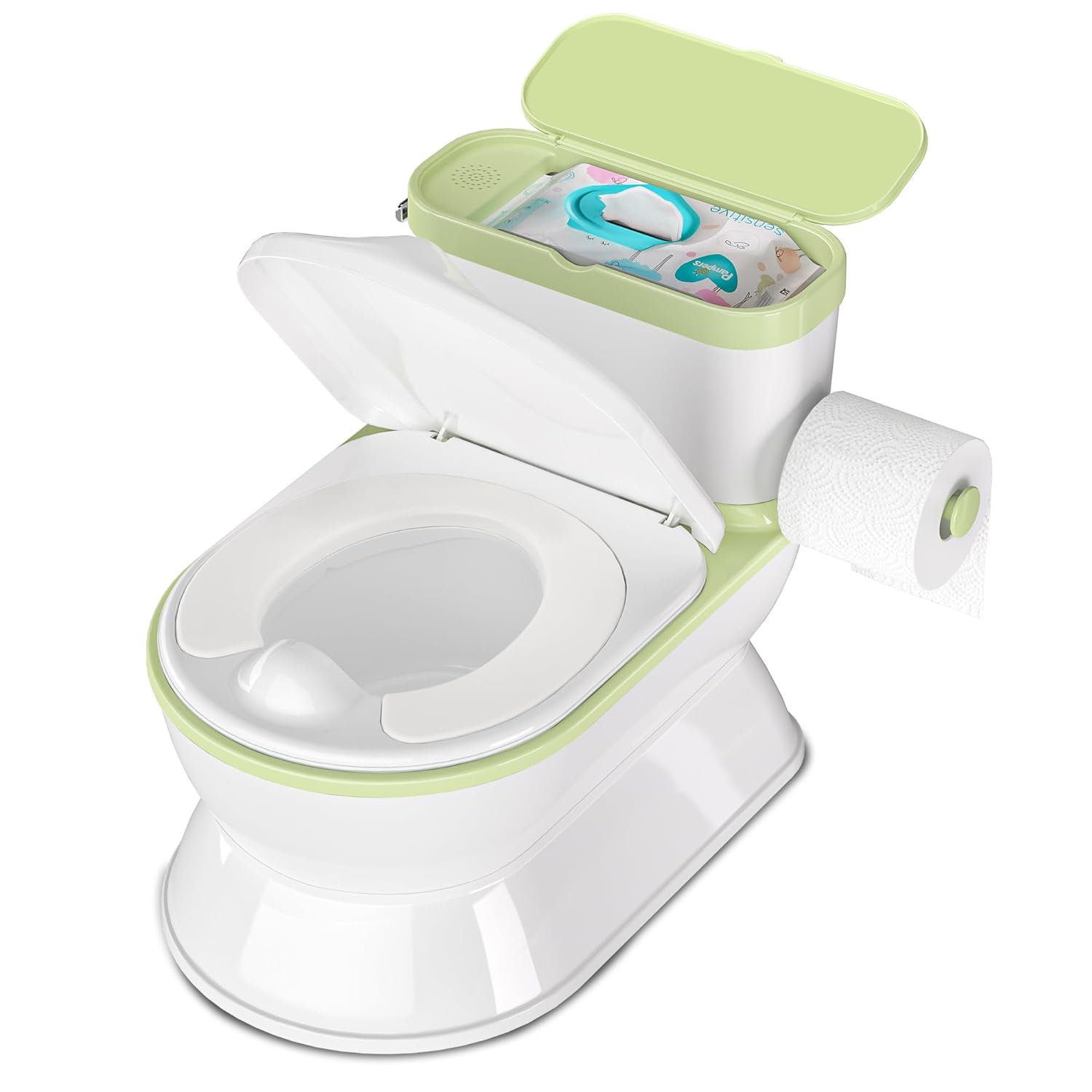 2-in-1 Toddler Potty Training Toilet - Larger Potty Chair & Detachable Training...