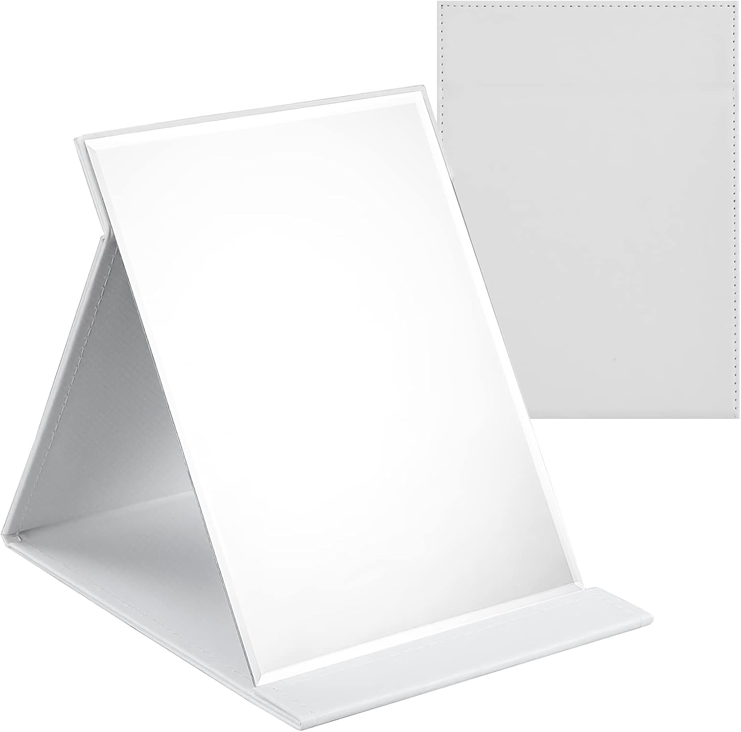 OWLKELA 16x12cm Portable Folding Mirror, Super HD Compact Makeup Mirror, Black P...