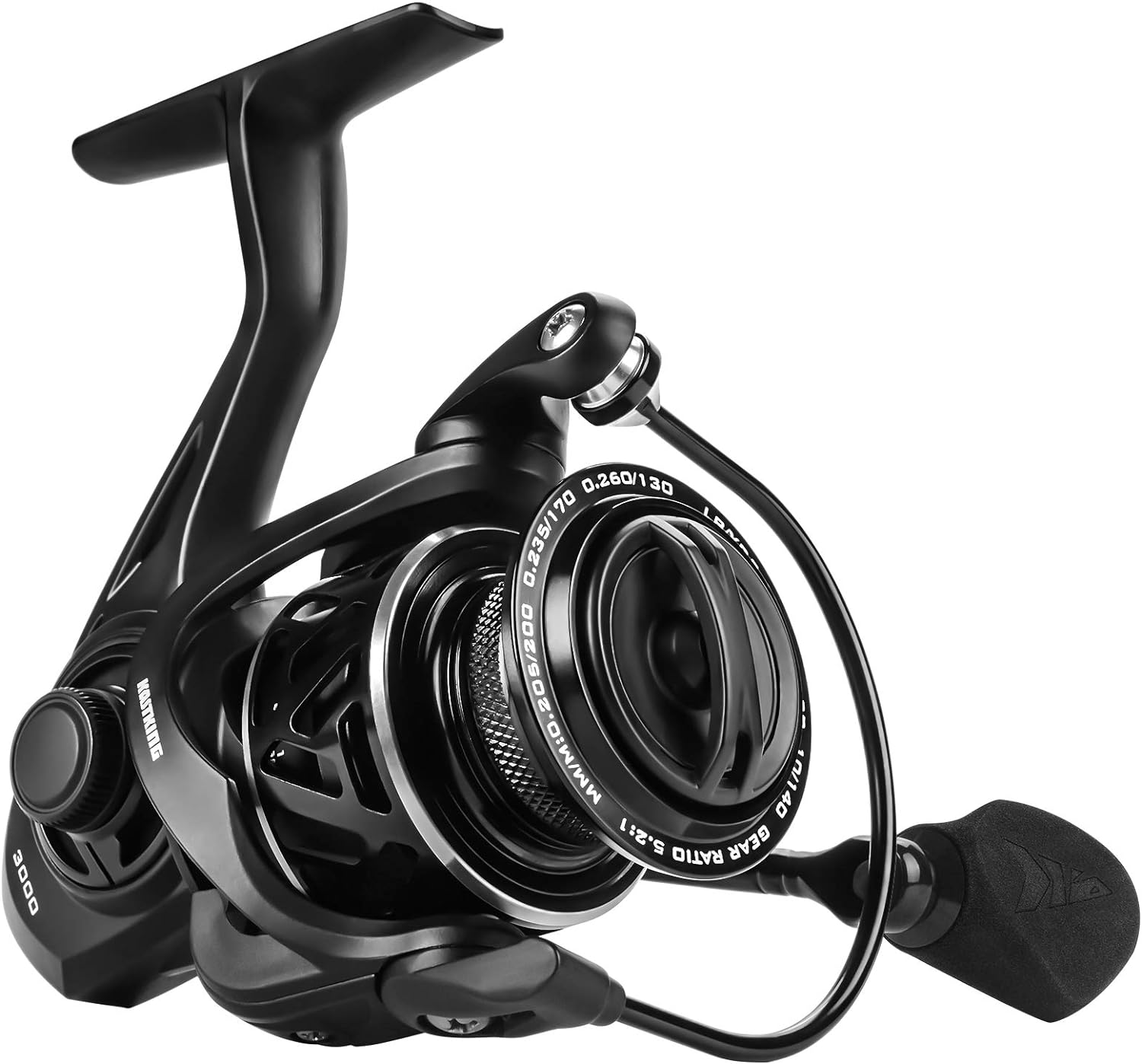 KastKing Zephyr Spinning Reel – Fresh and Saltwater Fishing Reel – 7+1 Stainless...