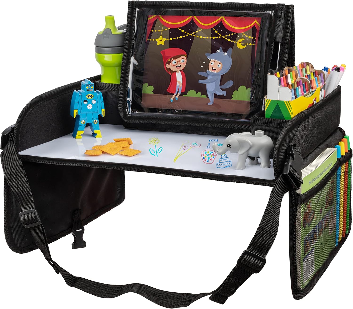 Lusso Gear Kids Travel Tray for Toddler & Kids Car Seat, Lap Tray for Airplane,...