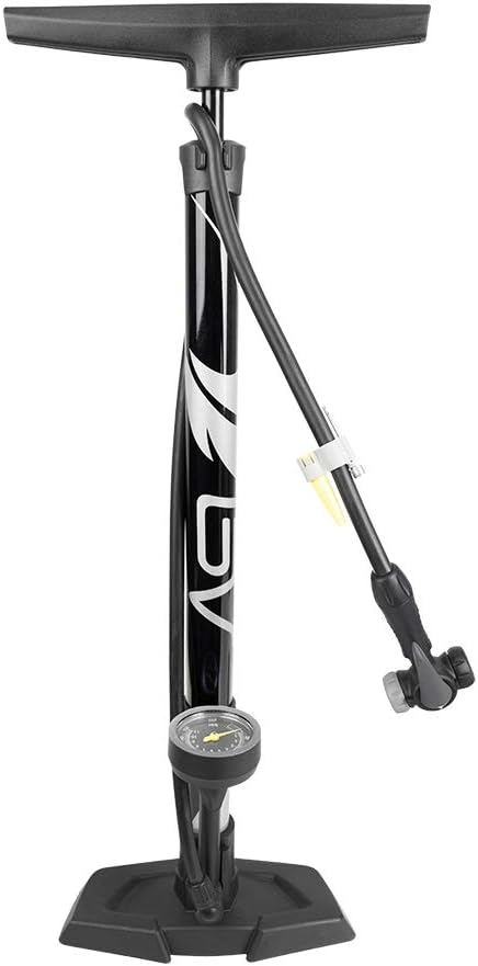 BV Bicycle Pump Durable Steel Bike Floor Pump 17/24 inch Smart Valve Head, 160 p...