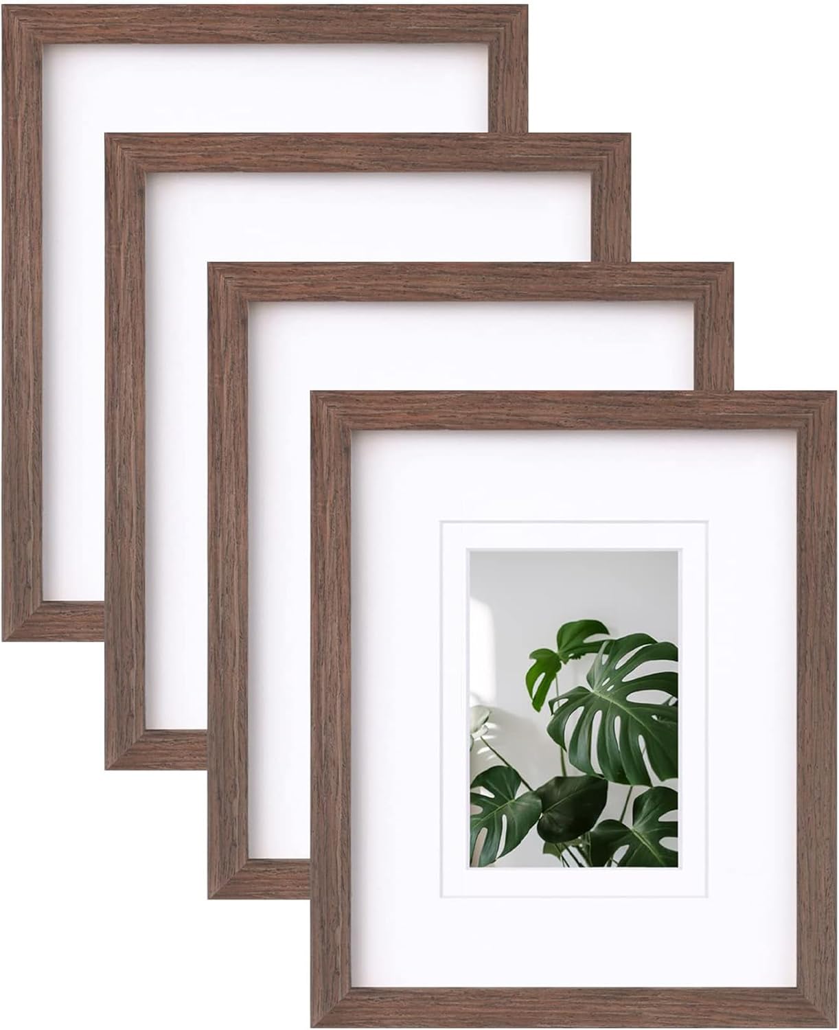 Egofine 8x10 Picture Frames Made of Solid Wood with Plexiglass, Display Pictures...