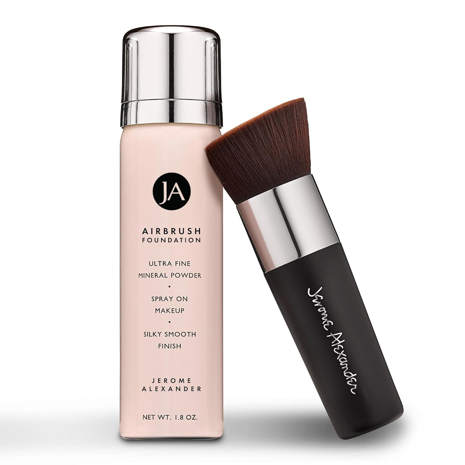 MagicMinerals AirBrush Foundation by Jerome Alexander – 2pc Set with Airbrush Fo...