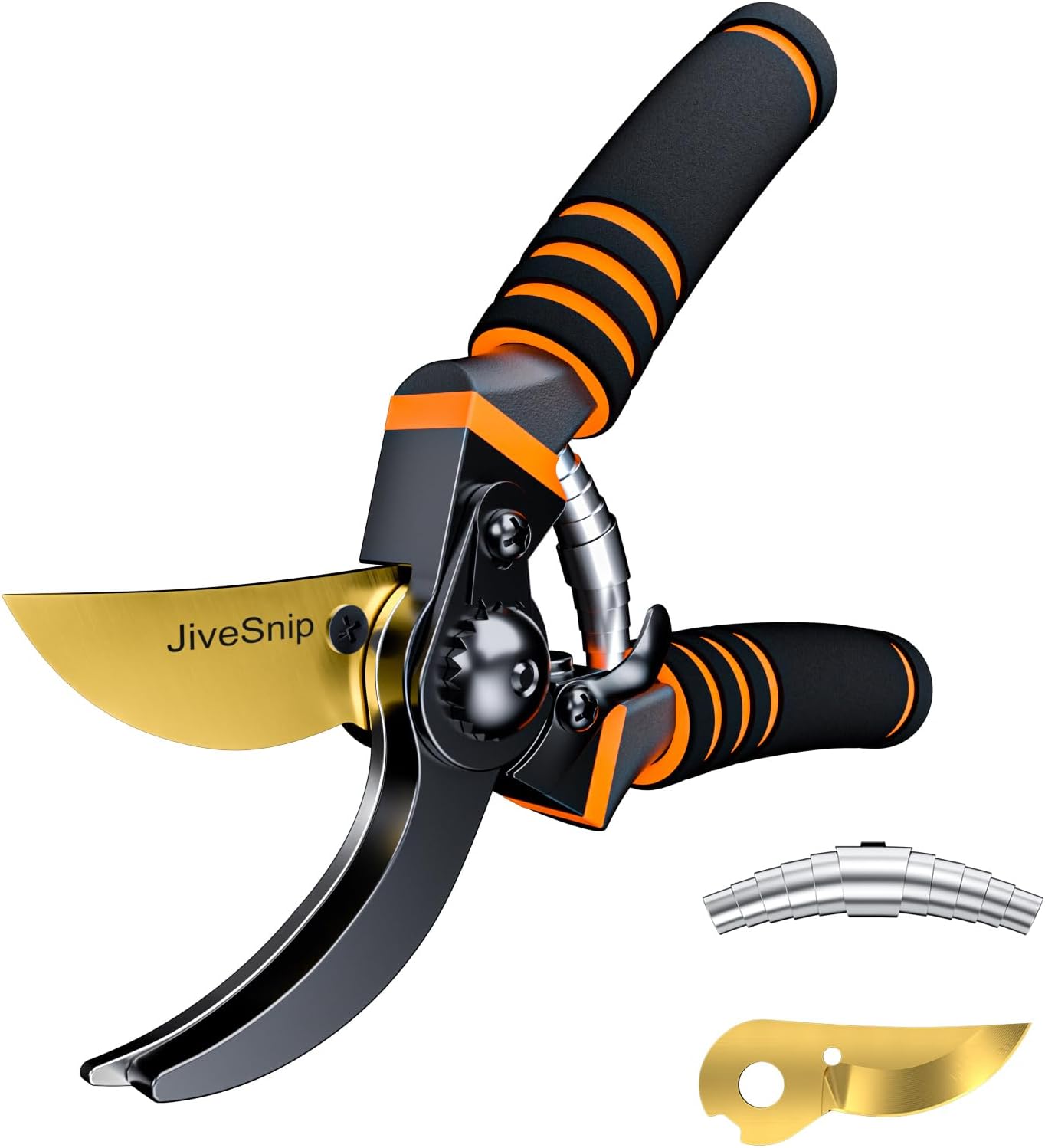 JiveSnip Premium Titanium Garden Secateurs - Professional Bypass Pruning Shears...