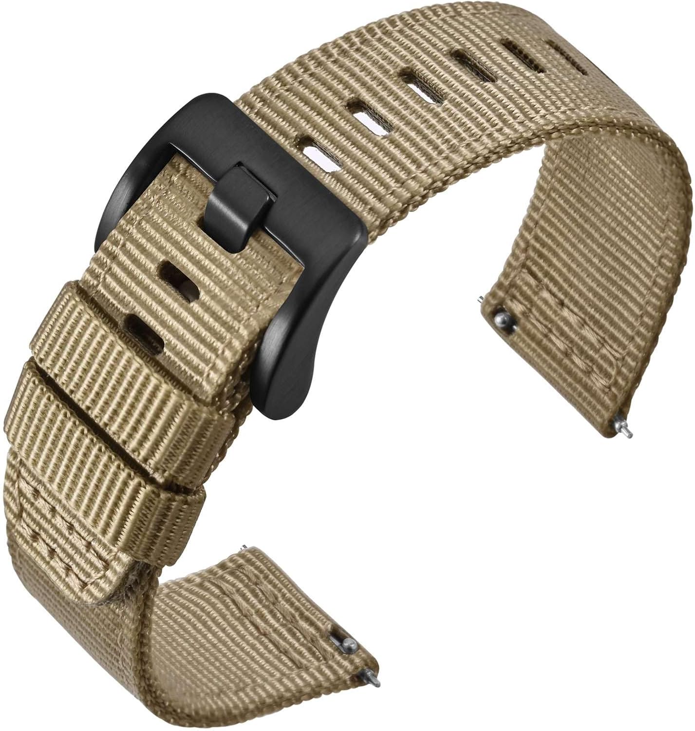 ANNEFIT Nylon Watch Strap for Men 18mm 20mm 22mm, Quick Release Military Watch B...