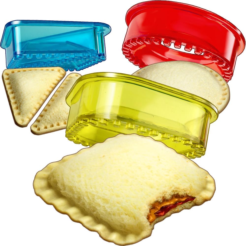 Sandwich Cutter and Sealer - Crustless Sandwich Maker - Cut and Seal - Lunch Box...