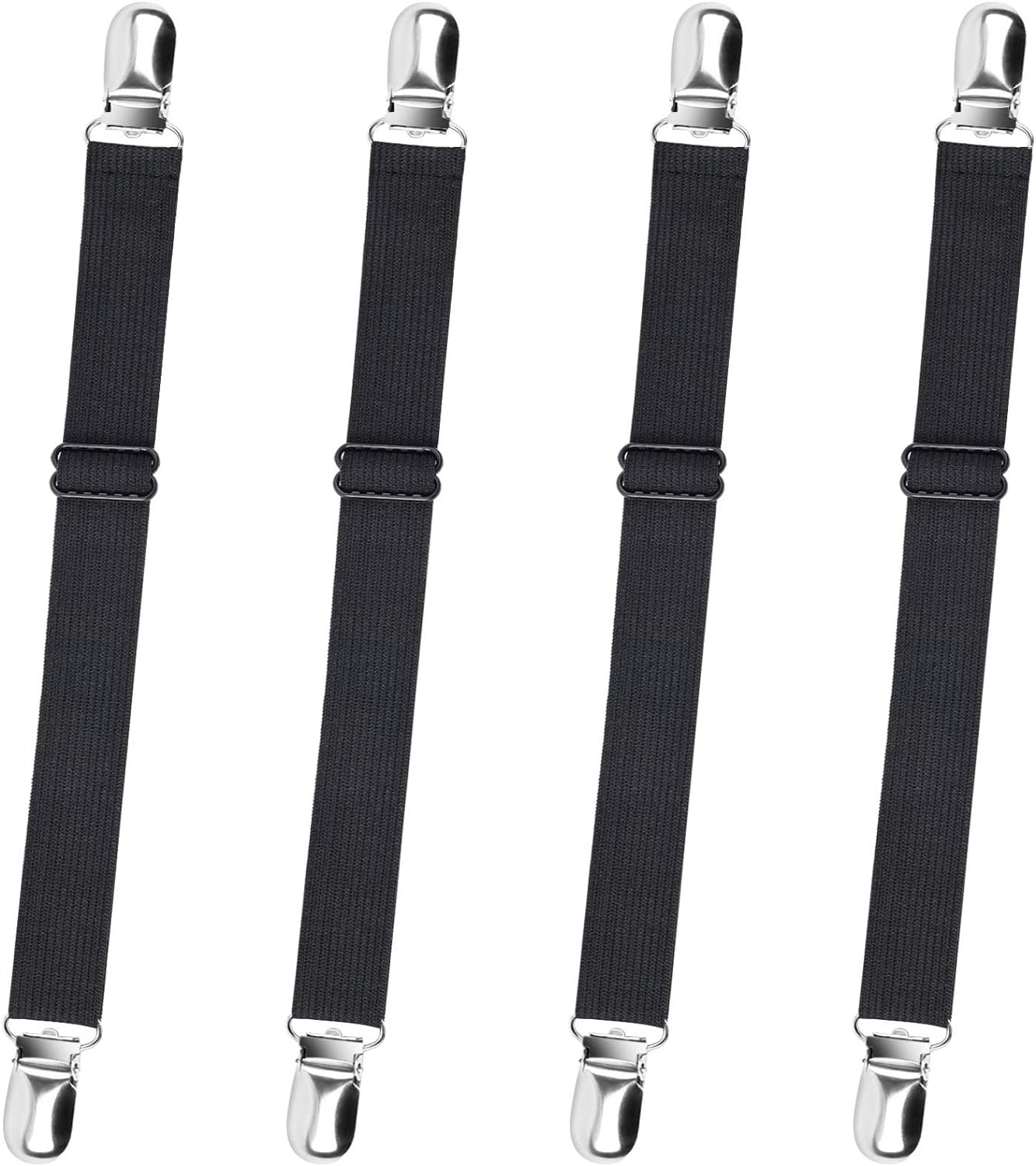 Sopito Bed Sheet Suspenders, 4pcs Adjustable Bed Sheet Holder Straps Sheet Faste...