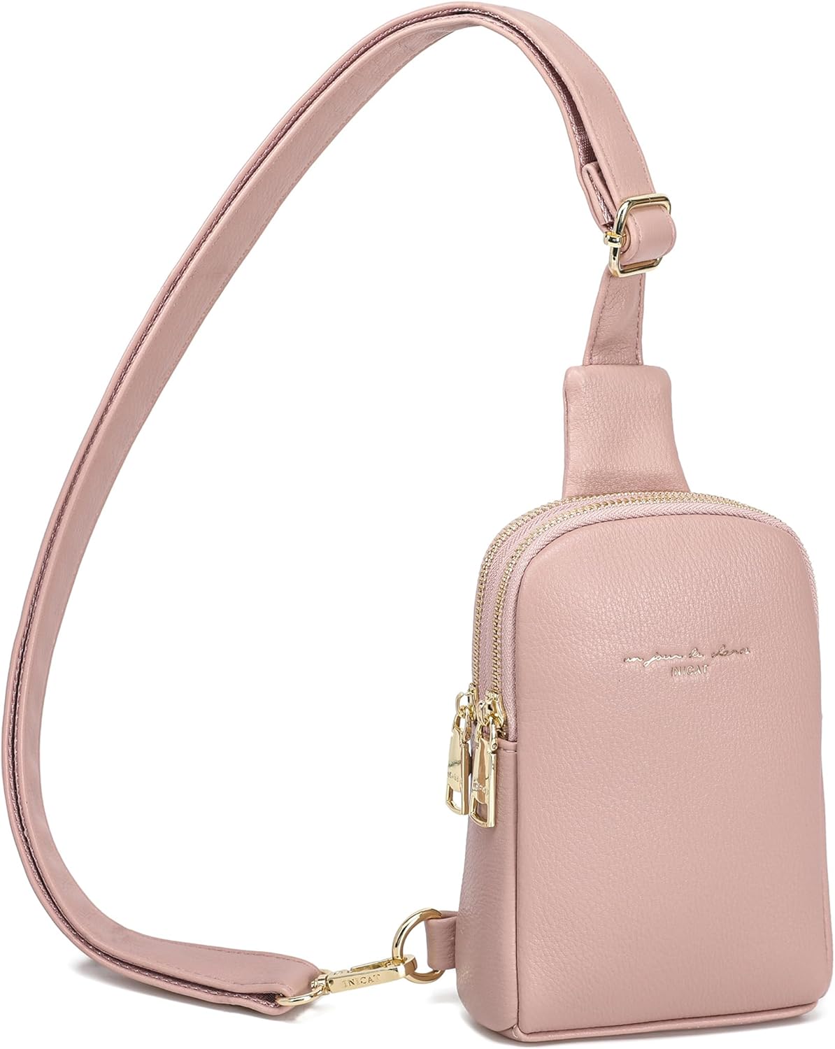 INICAT Travel Small Sling Bag Crossbody Bags Gifts for Women Pink