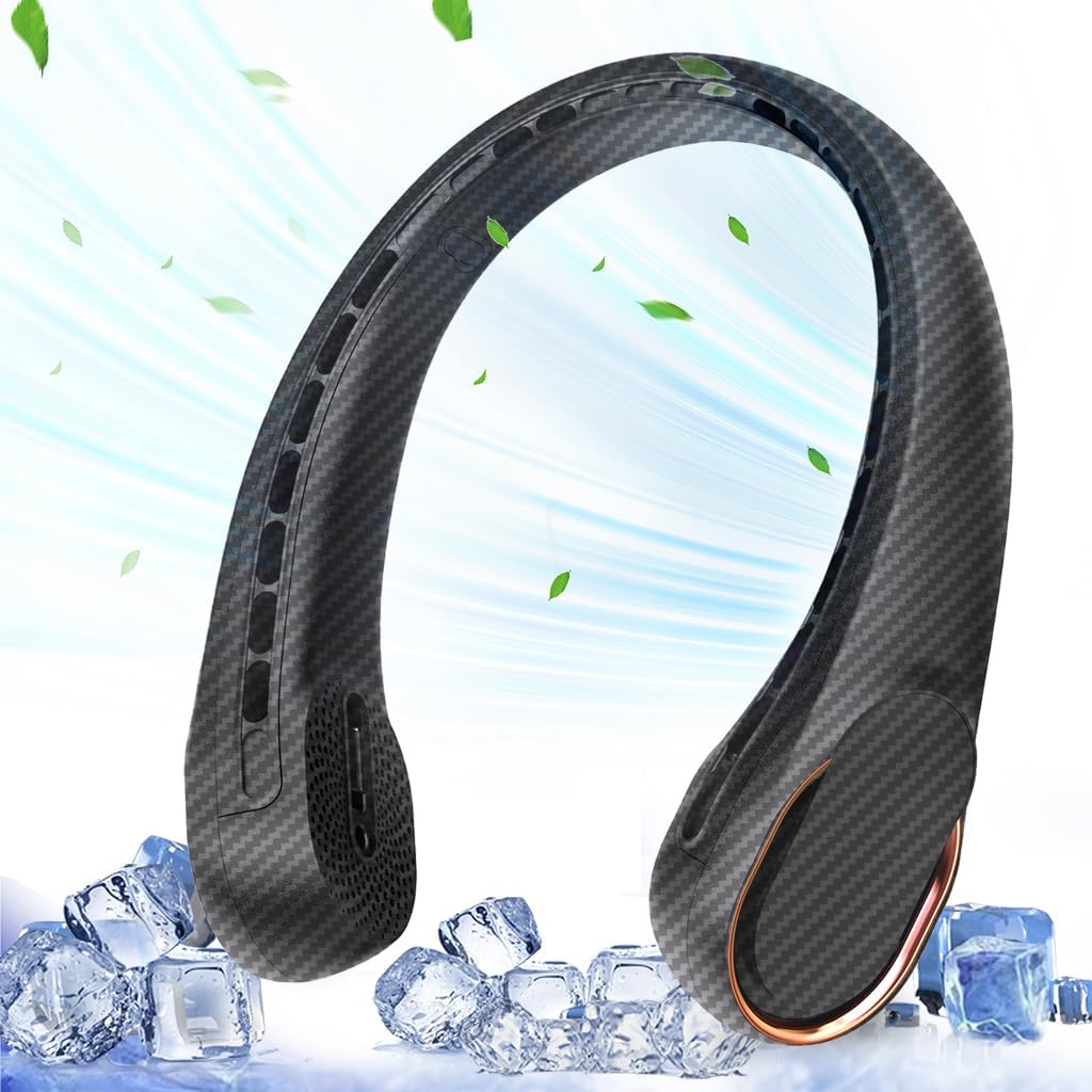 Neck Fan, Special Bladeless Neck Fan, High-Quality 4000 mAh Rechargeable Persona...