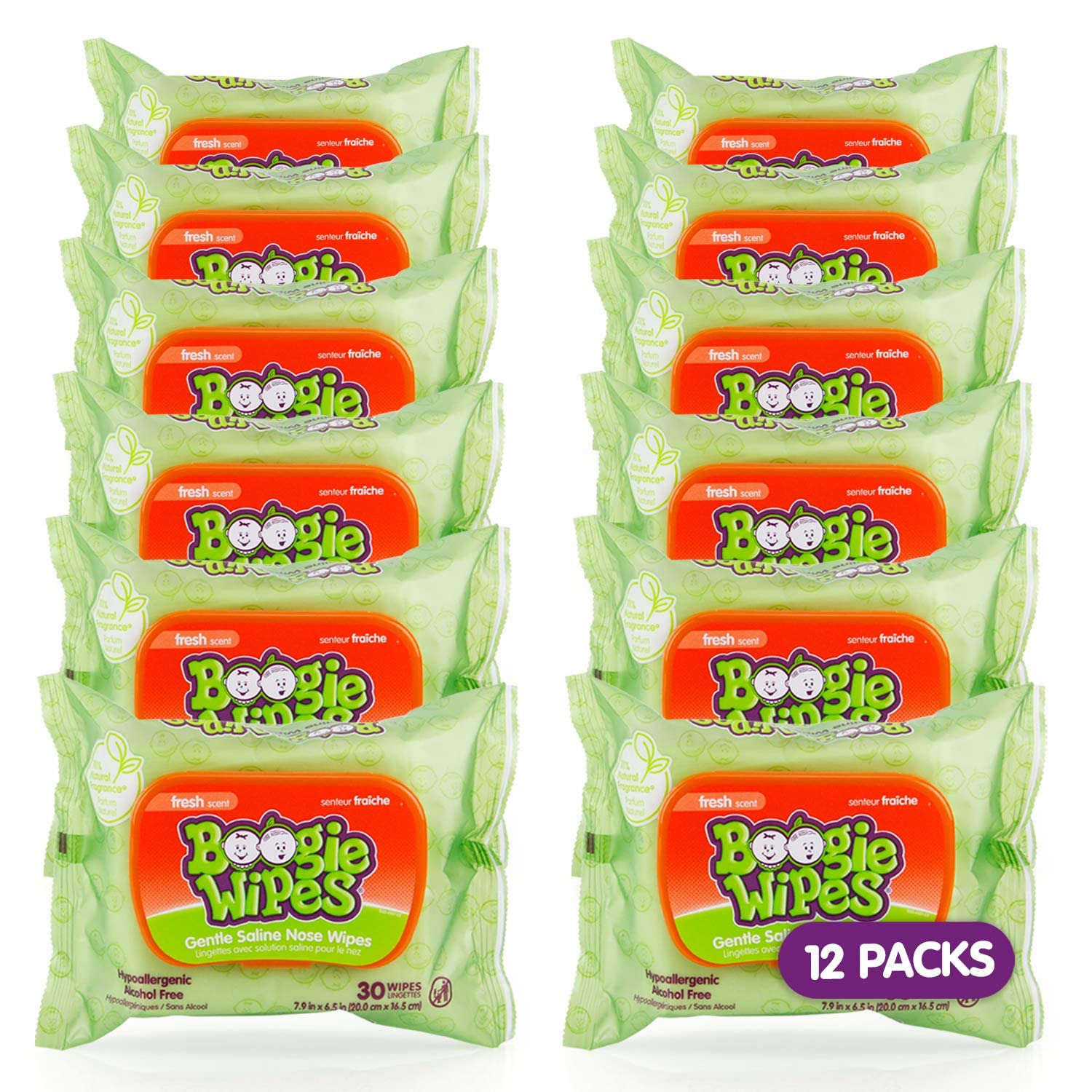 Boogie Wipes, Wet Wipes for Baby and Kids, Nose, Face, Hand and Body, Soft and S...