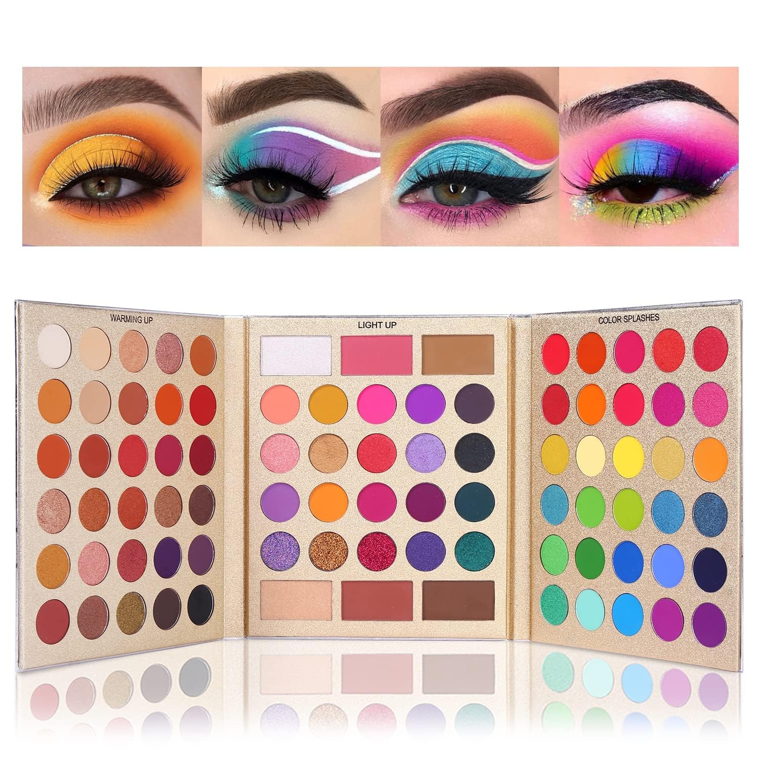 UCANBE Pretty All Set Eyeshadow Palette Holiday Gift Set Pro 86 Colors Makeup Ki...