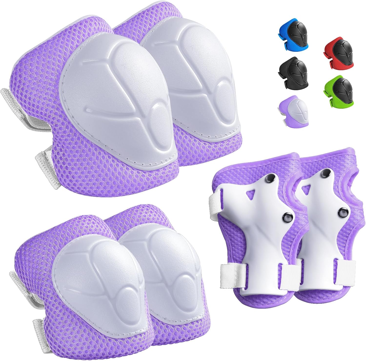 Kids Protective Gear Set Knee Pads for Kids 3-14 Years Toddler Knee and Elbow Pa...