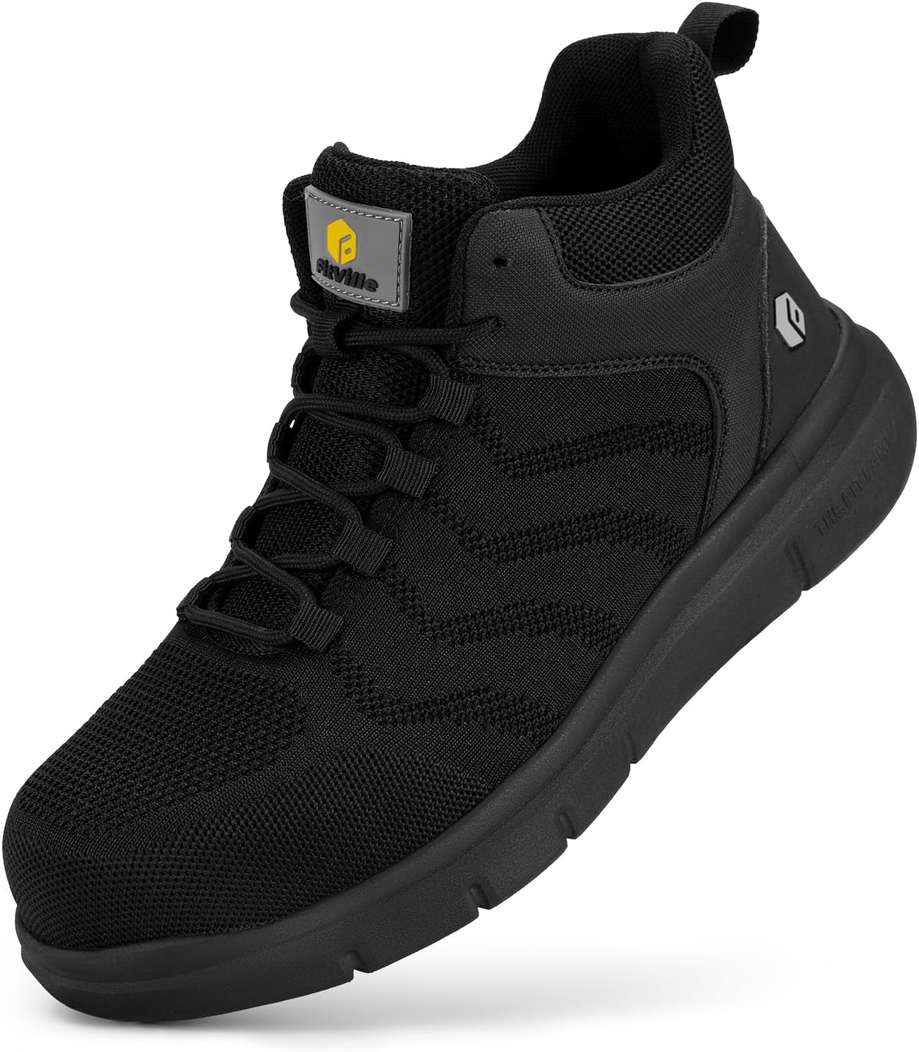 FitVille Extra Wide Work Boots, Special Composite...