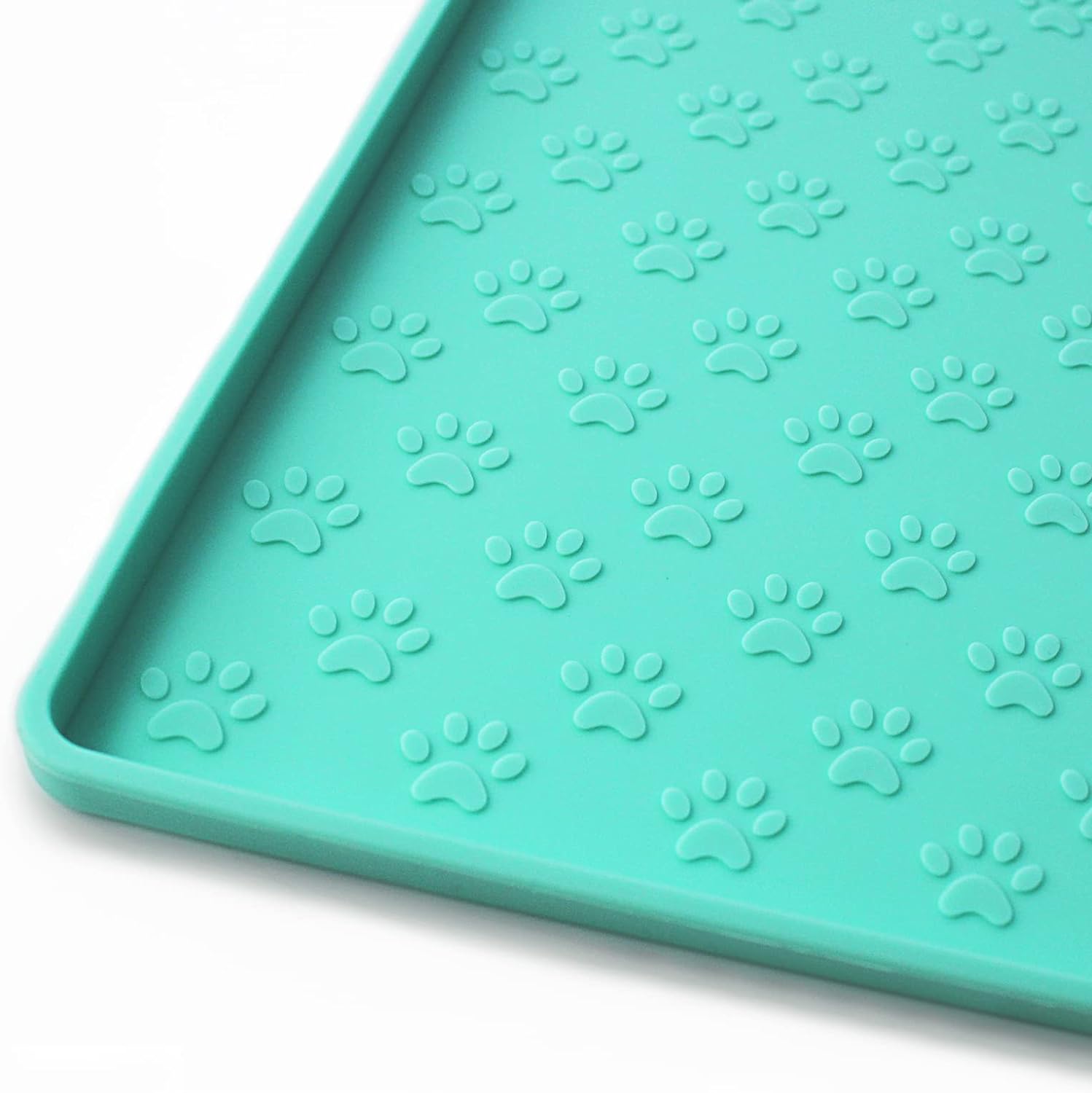 Ptlom Pet Placemat for Dog and Cat, Mat for Prevent Food and Water Overflow, Sui...