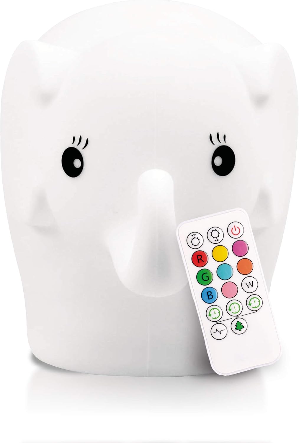 Lumipets Elephant,Silicone Nursery Light for Baby and Toddler, Squishy Night Lig...