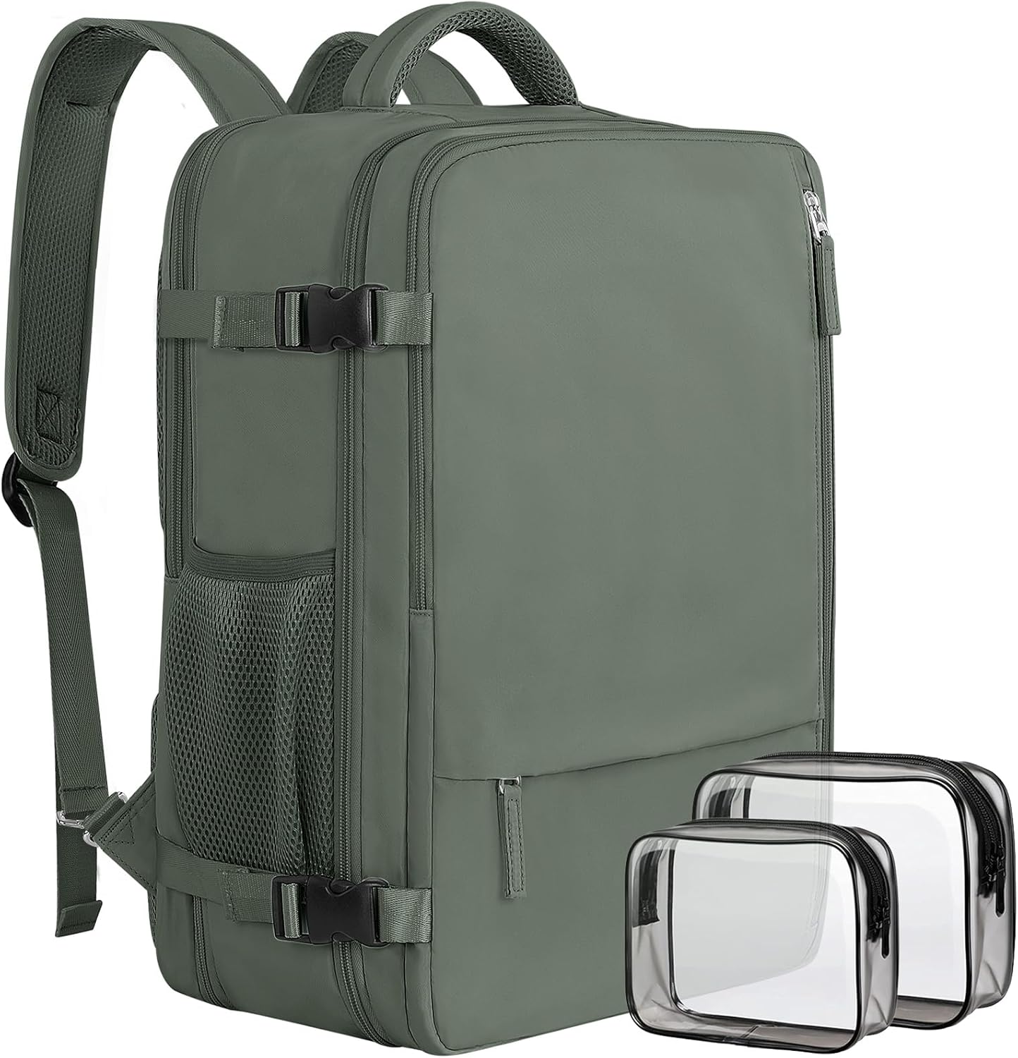 Large Expandable Travel Backpack for Men and Women, 17 Inch Laptop, Waterproof,...