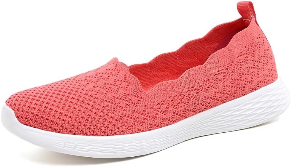 Puxowe Women's Loafers Slip On Lightweight Casual Low-Top Flat Knit Shoes 5.5 UK...