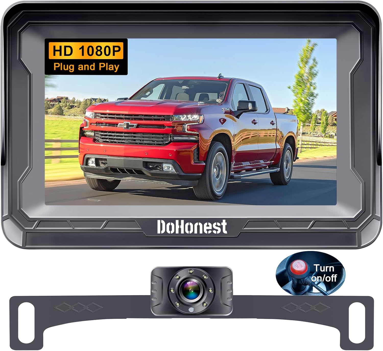 Backup Camera, High-Quality Car Reverse Cam, Easy...