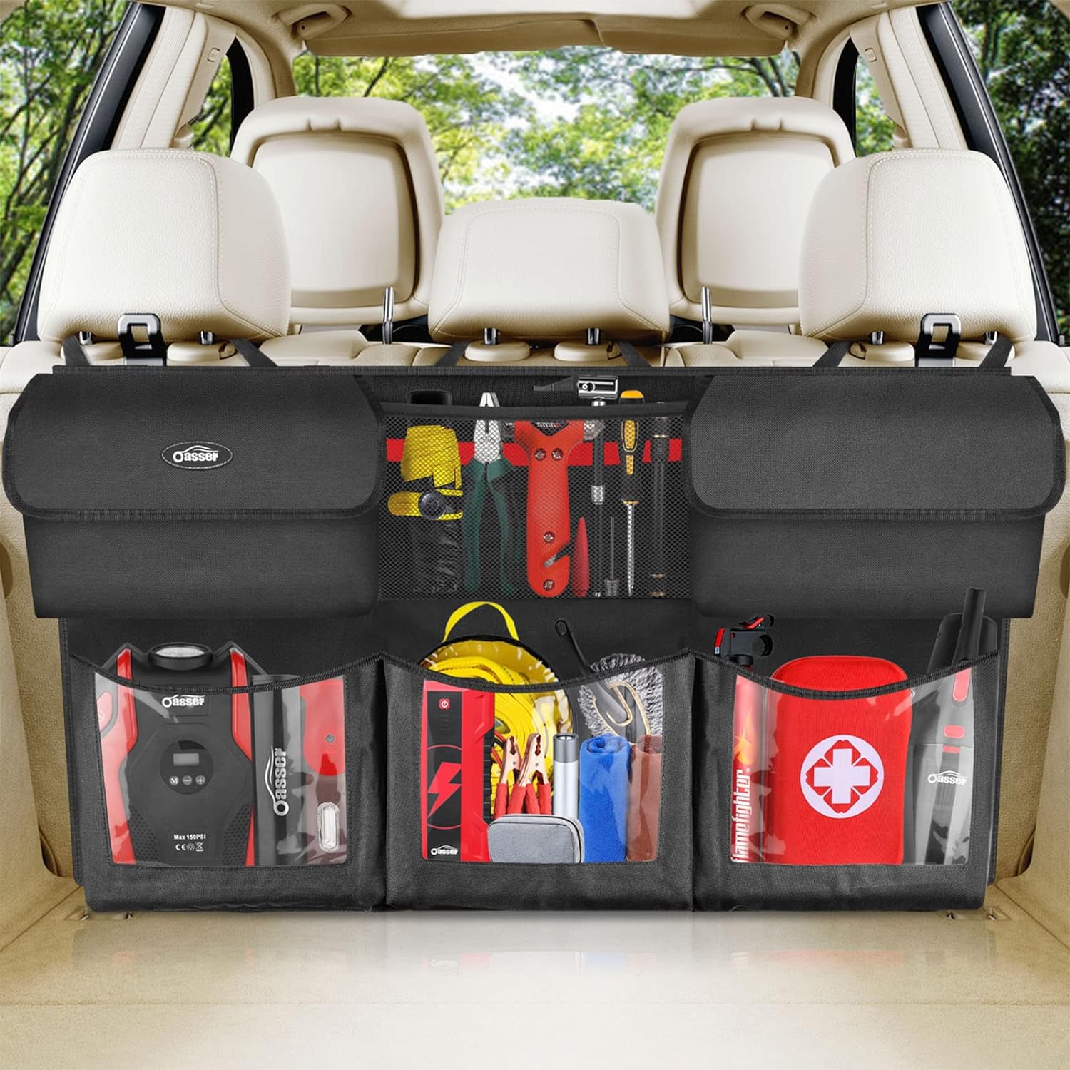 Oasser Back Seat Trunk Organizer Hanging Car Organ...
