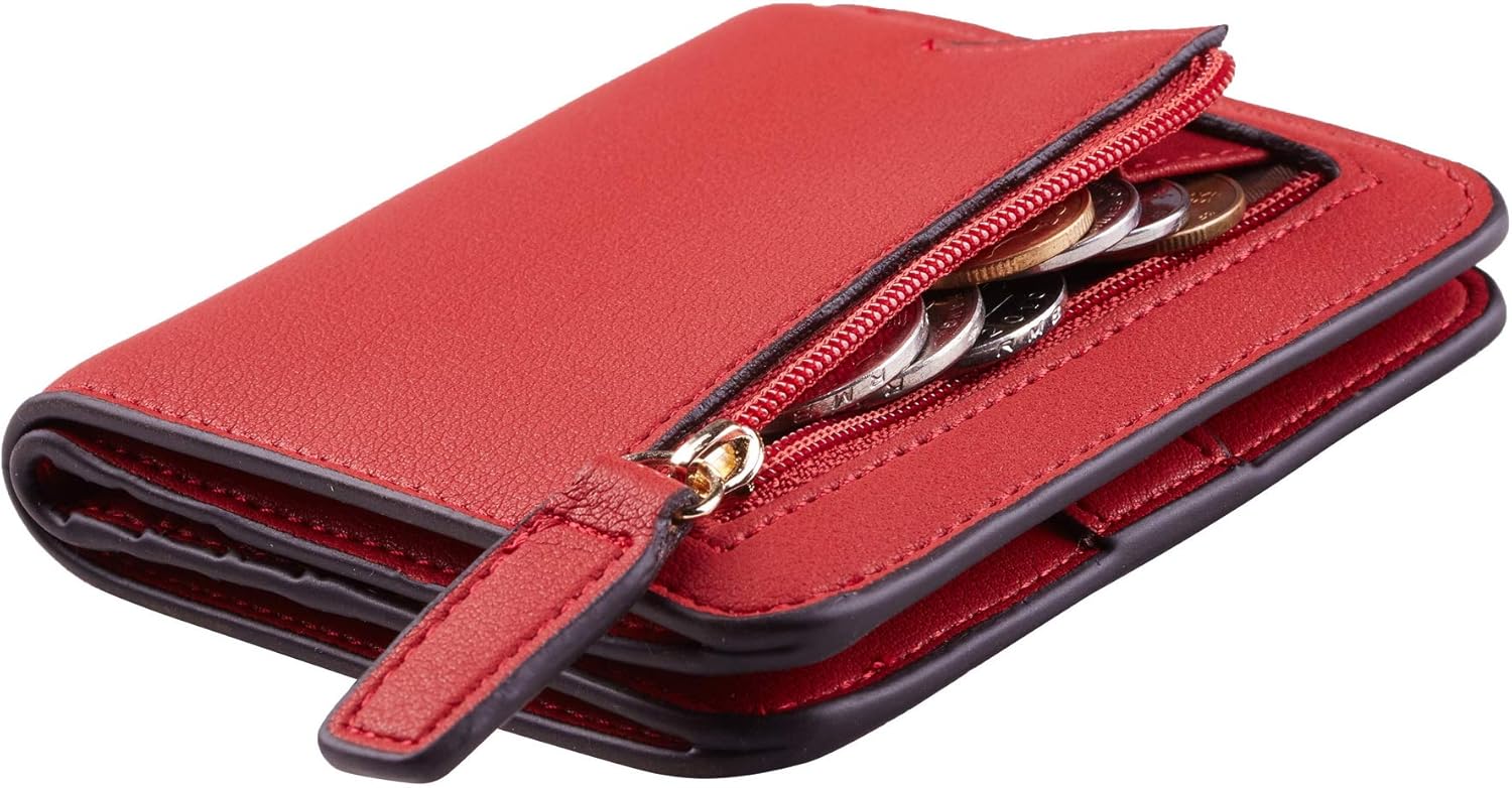 Toughergun Wallet Women Rfid Blocking Small Compact Bifold Luxury Leather Pocket...