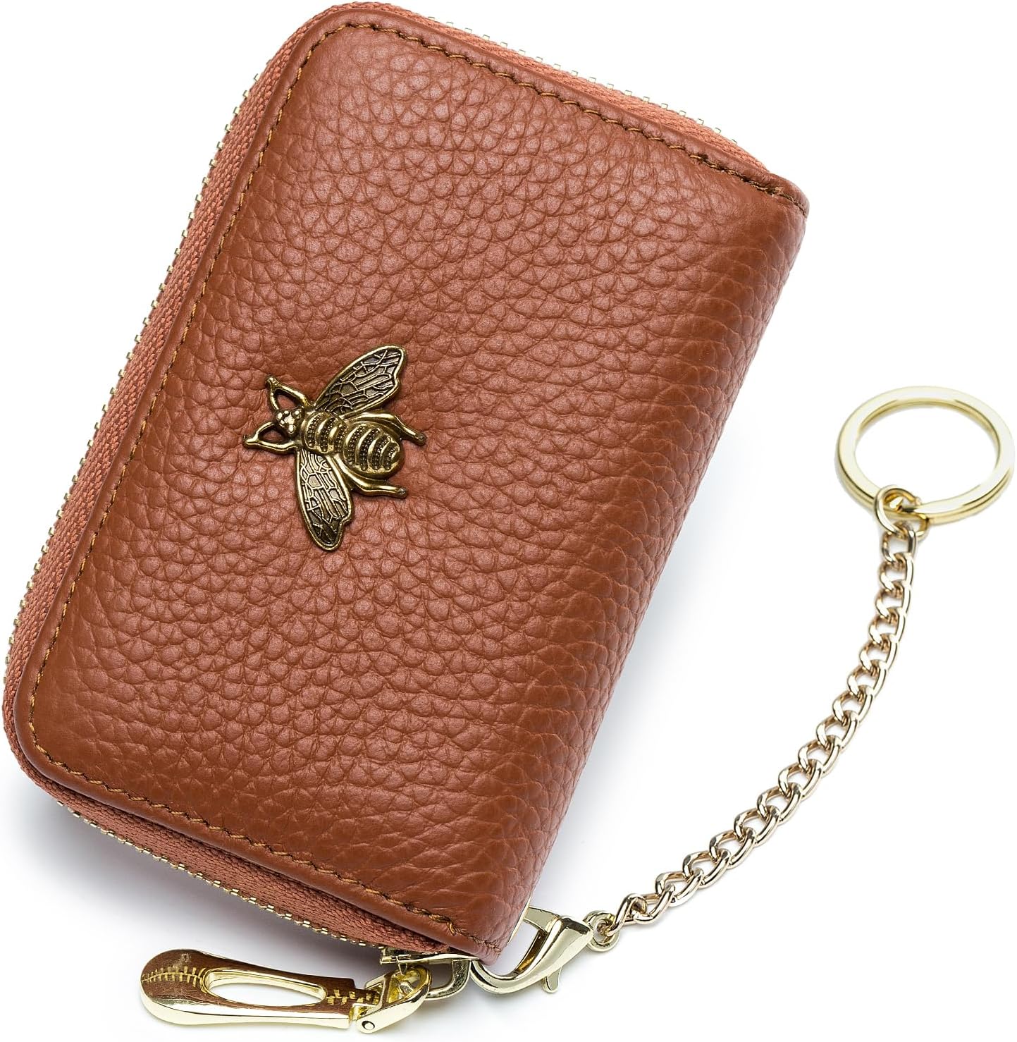 imeetu RFID Credit Card Holder, Small Leather Zipper Card Case Wallet for Women...