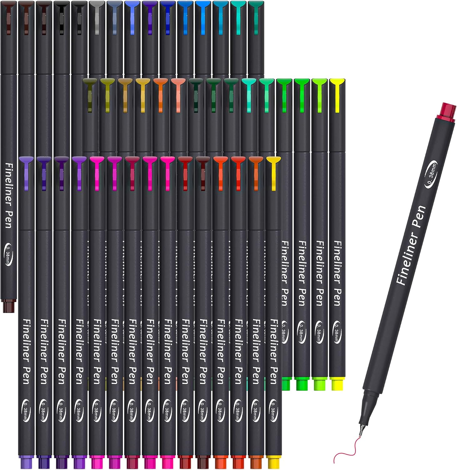 Vanstek 46 Pack Journal Planner Colored Pens, Fineliner Pens for Journaling, Wri...