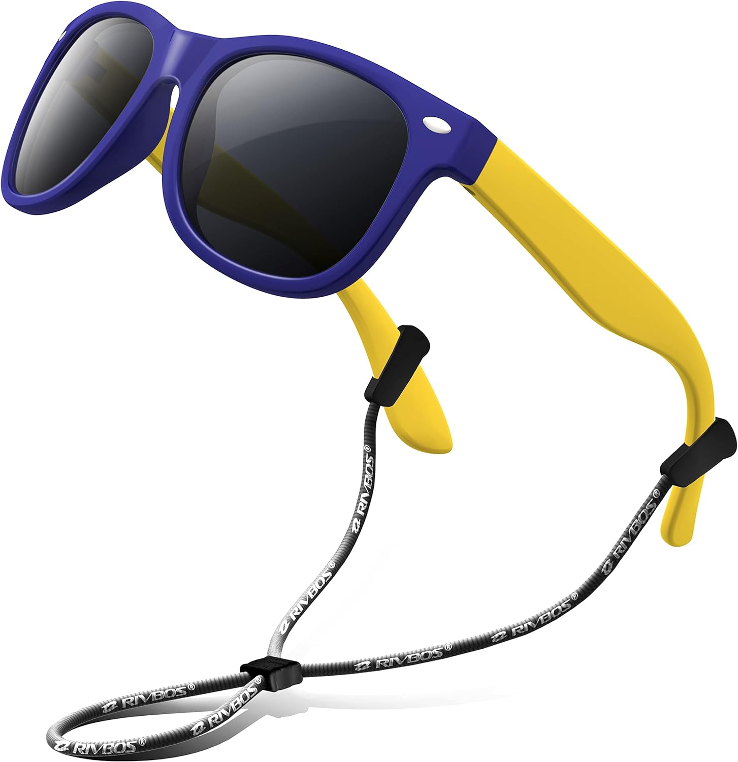 RIVBOS Kids Sunglasses Polarized UV Protection Flexible Rubber Glasses Shades wi...