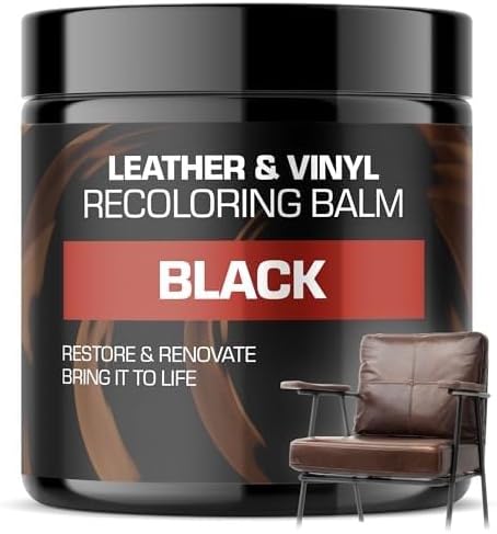 FORTIVO Black Leather Balm, Leather Repair Kit Furniture, Leather Repair Kits fo...