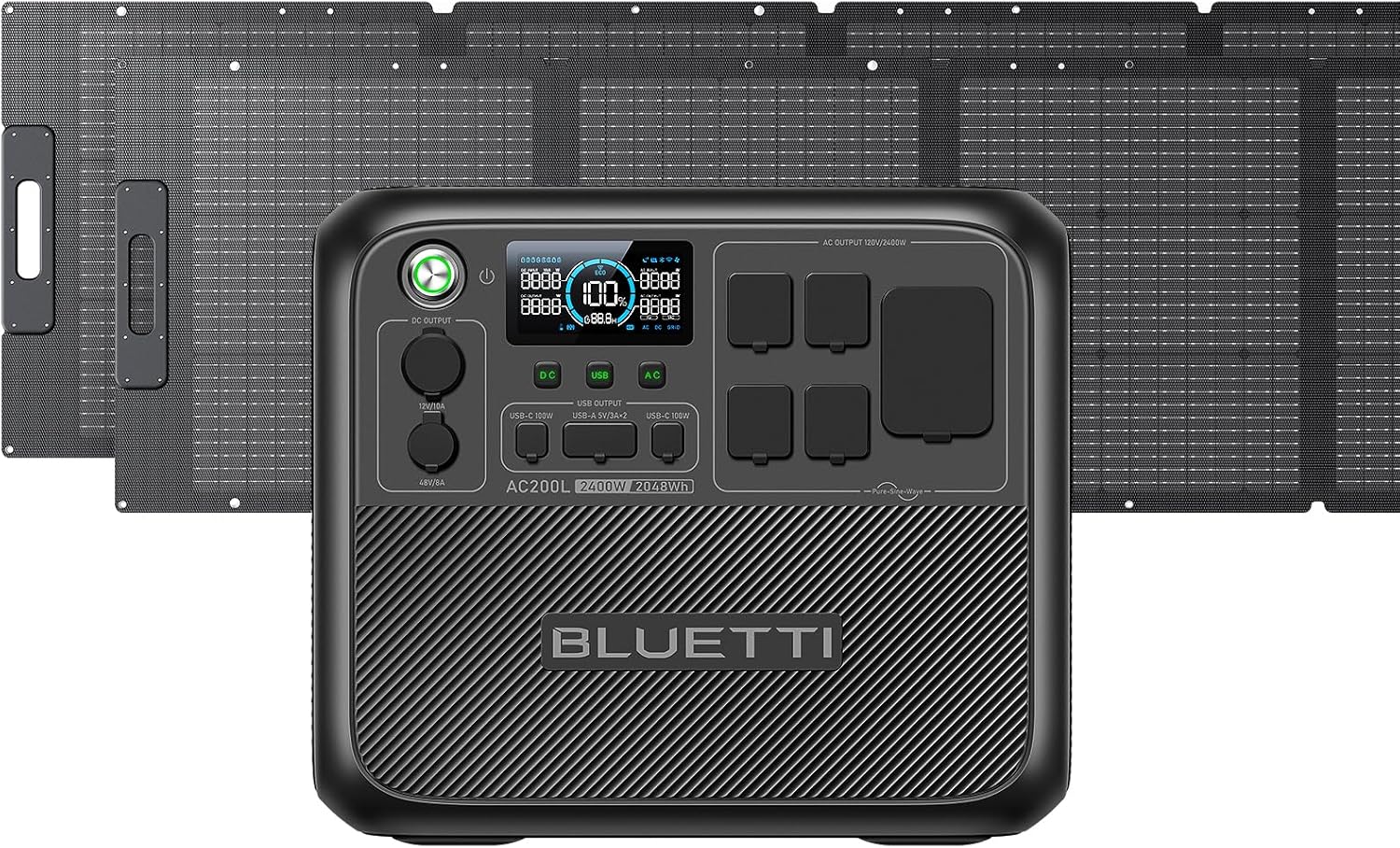 BLUETTI Portable Power Station AC200L with 2 200W...