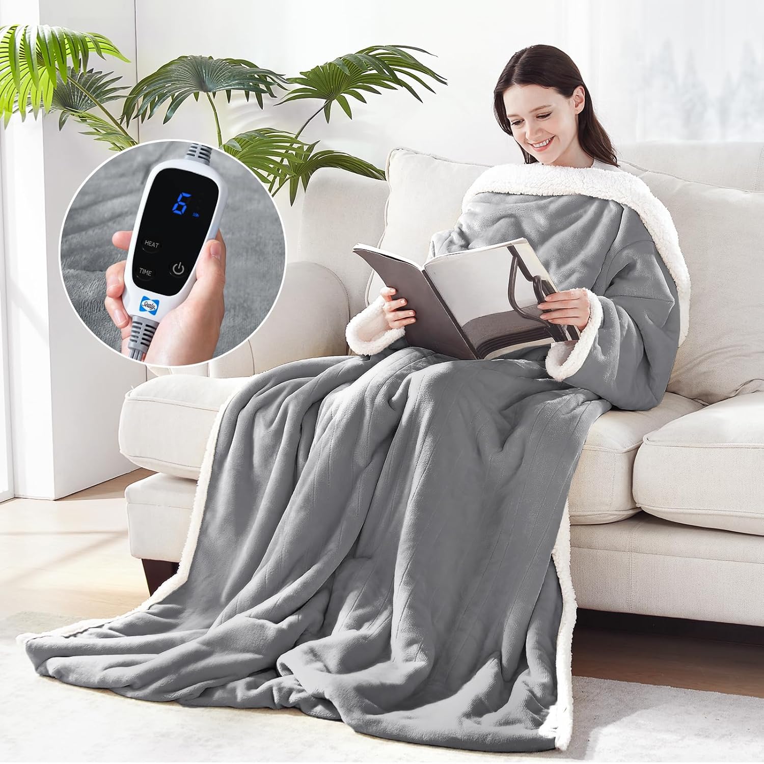 SEALY Electric Blanket, Special Wearable Blanket w...
