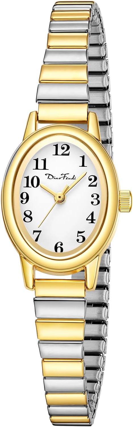 Diaofendi Petite Women's Easy Reader Watch, Analog Women Watch with Stainless St...