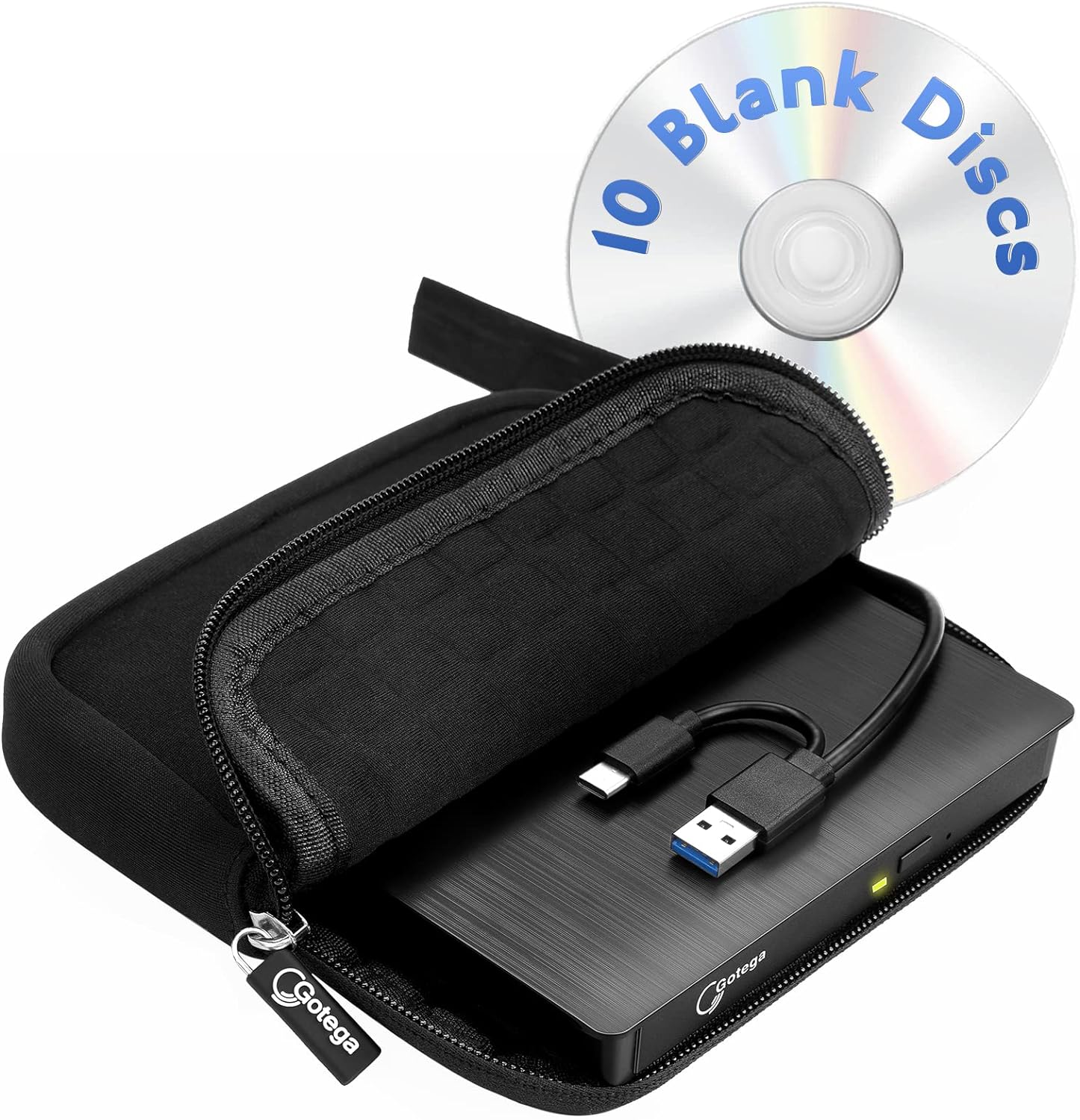 External DVD Drive USB 3.0 TYPE C Portable CD/DVD...