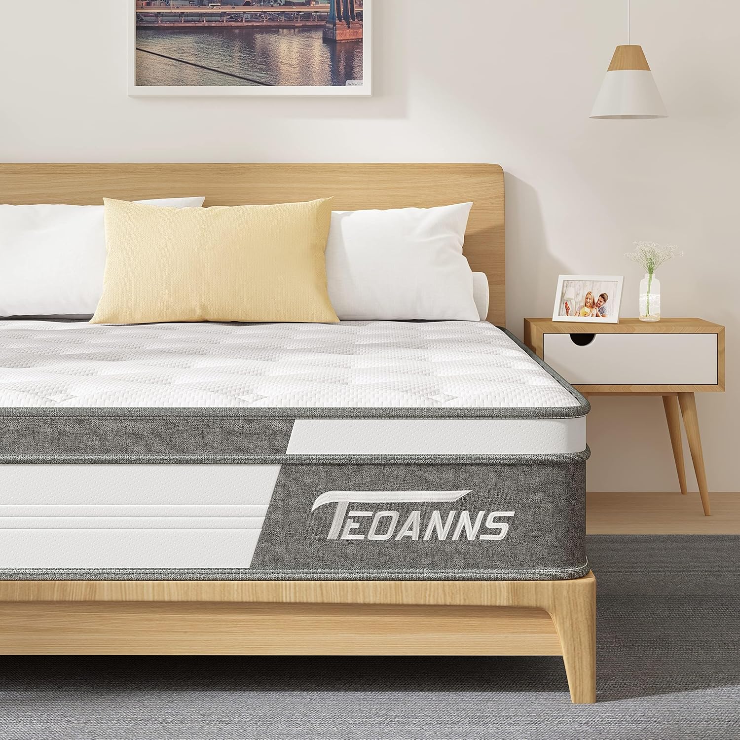 Teoanns Queen Size Mattress, Special Medium Firm M...