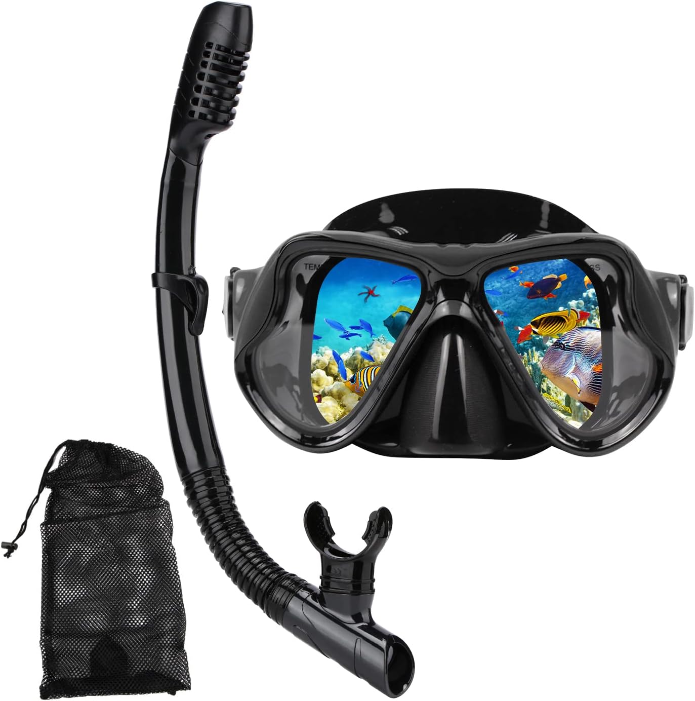 Snorkeling Gear for Adults Snorkel mask Set Scuba...