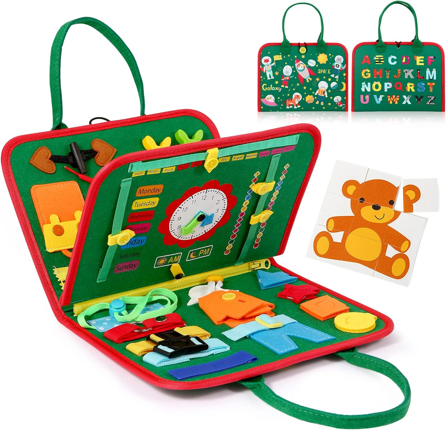 Hooku Busy Board for Toddlers, Montessori Toys for 3 Year Olds, Learning toys fo...